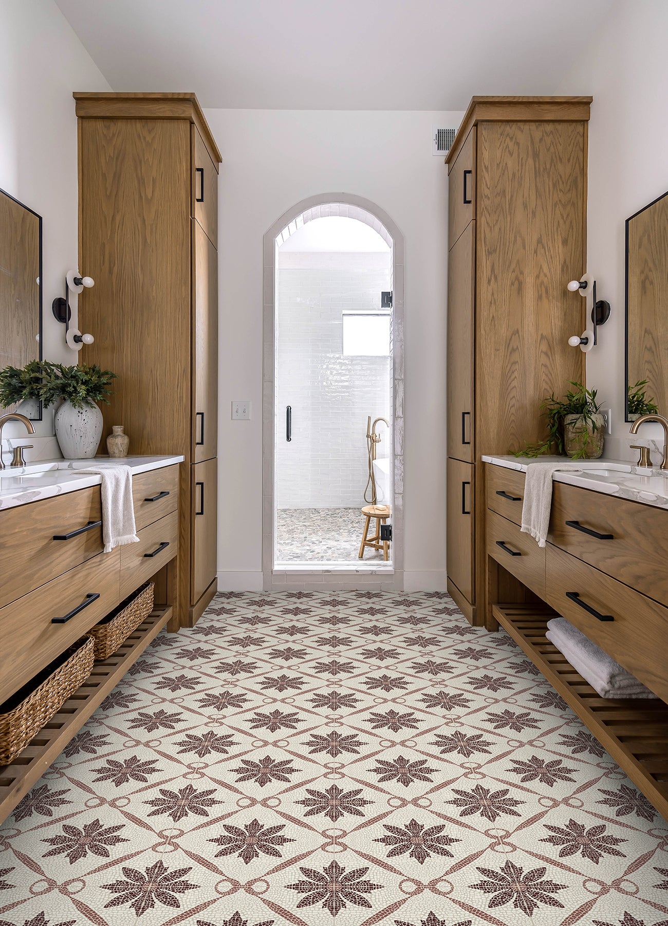 Jamila Floor Tiles in a room setting