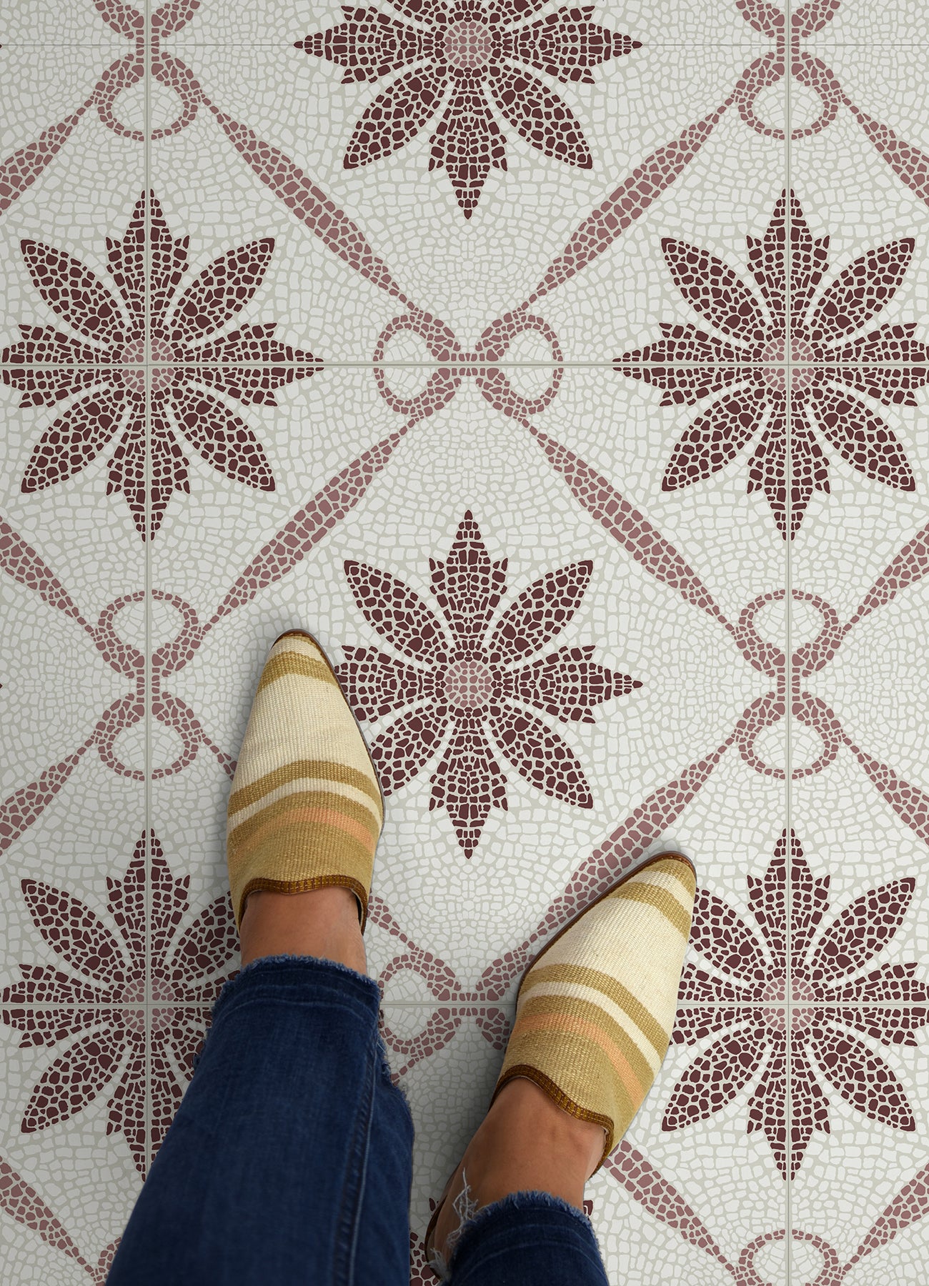 Jamila Floor Tiles in a room setting