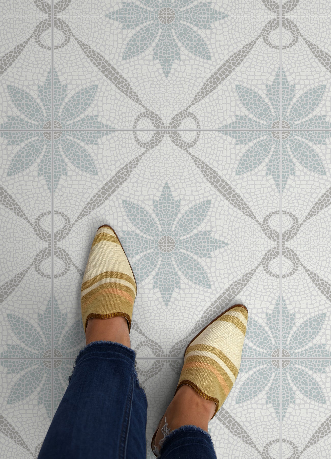 Jamila Floor Tiles in a room setting