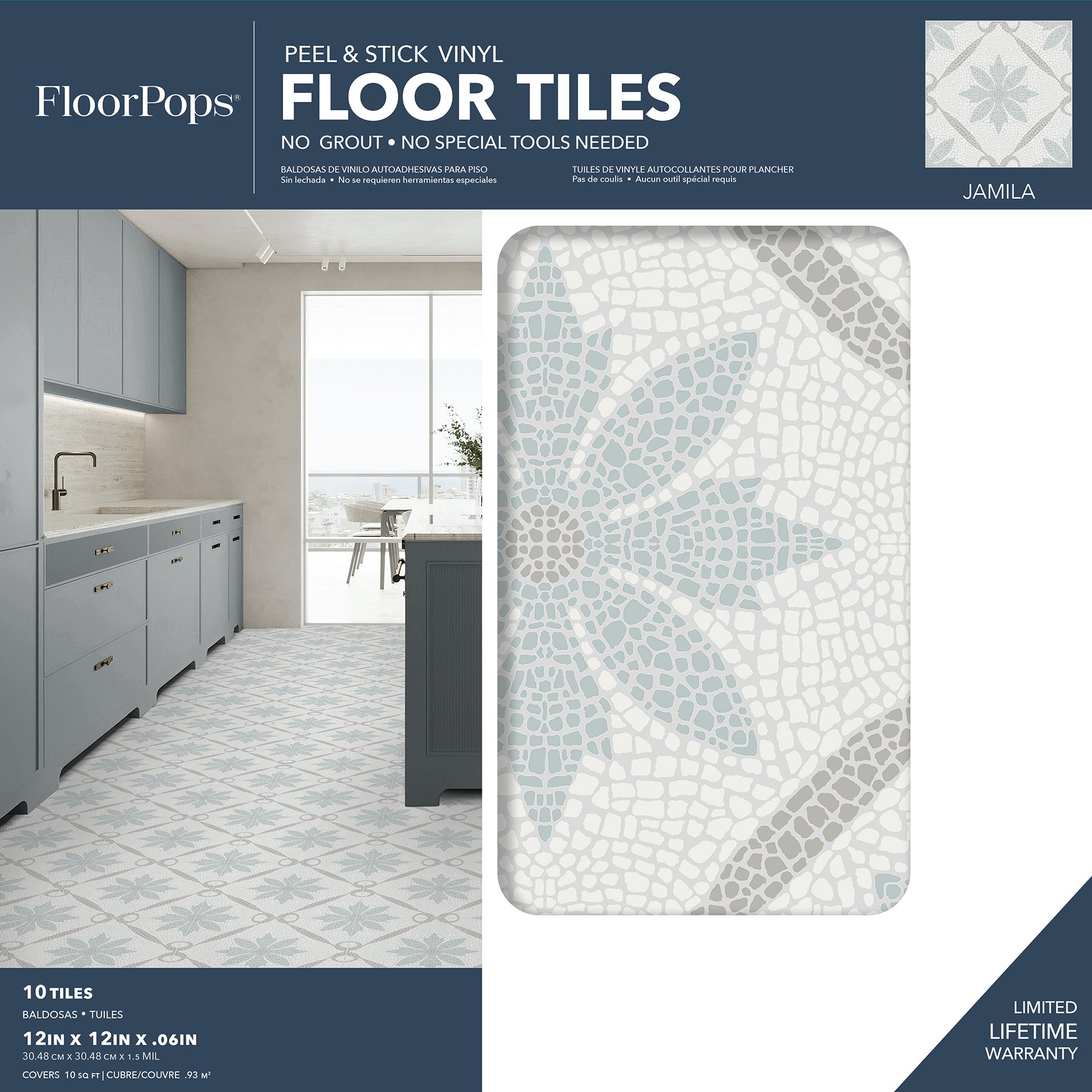 Jamila Floor Tiles - packaging