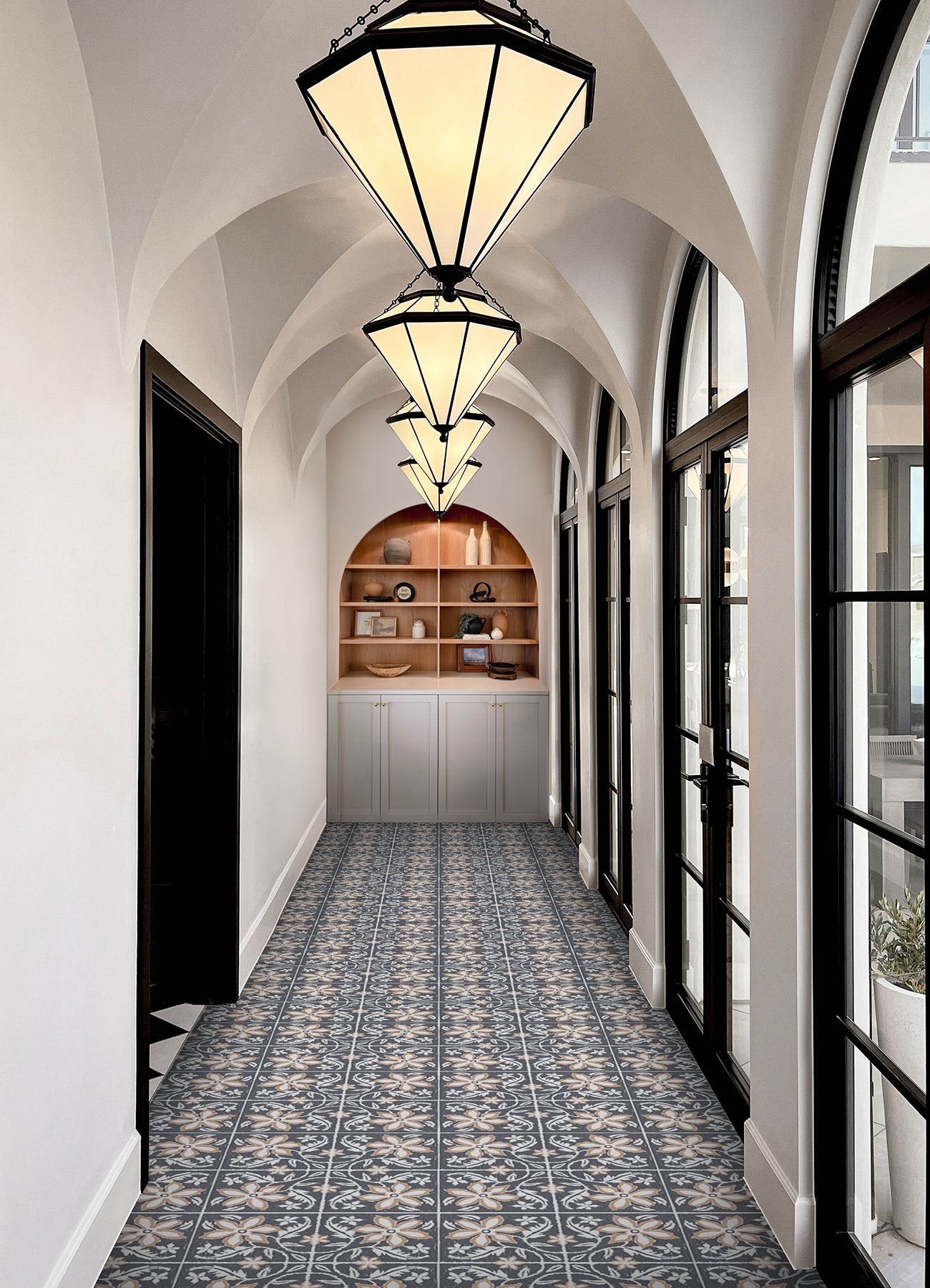 Lillium Floor Tiles in a room setting