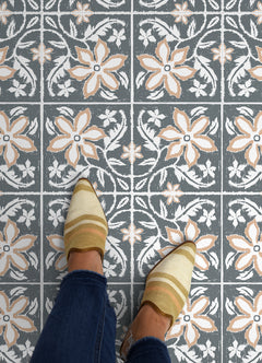 Lillium Floor Tiles in a room setting