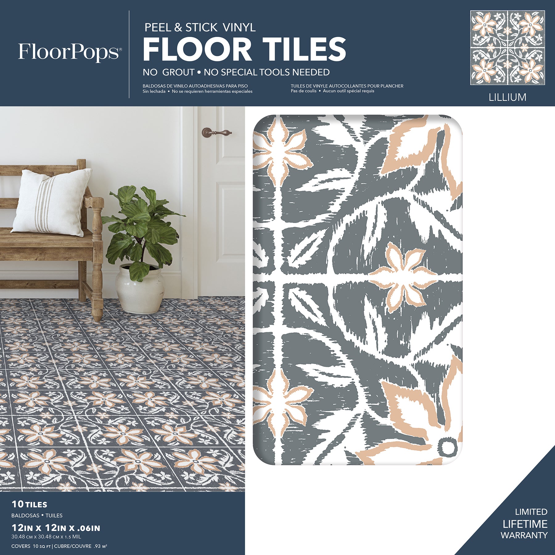 Lillium Floor Tiles - packaging