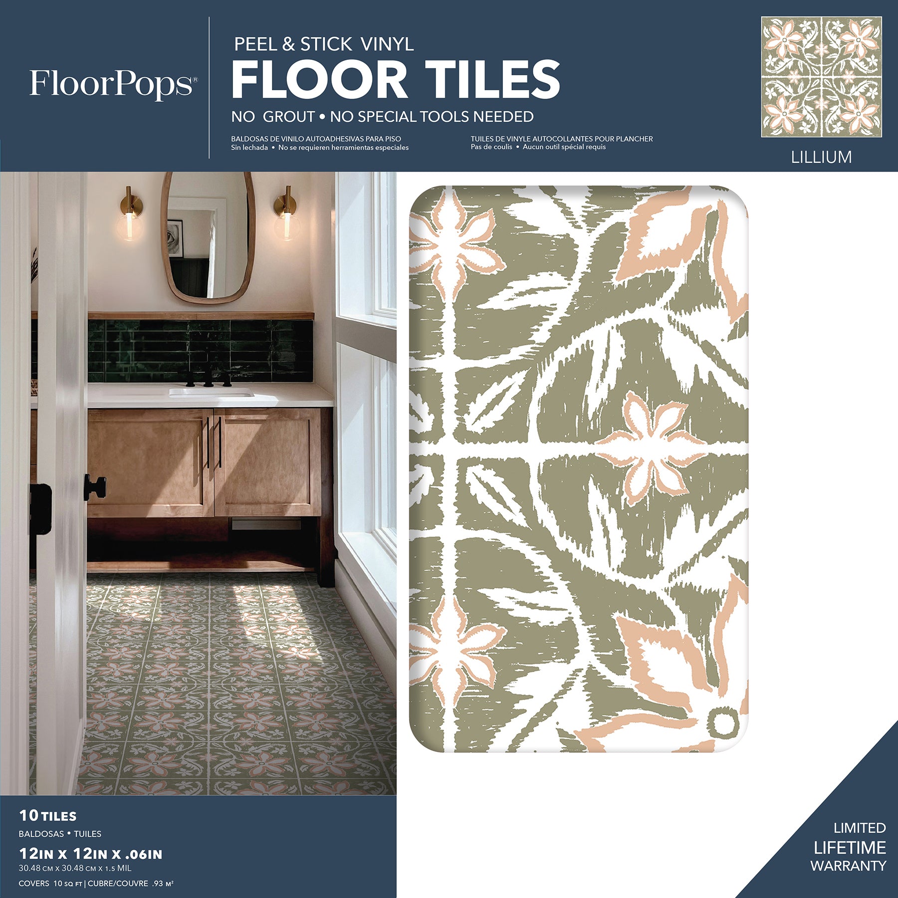 Lillium Floor Tiles - packaging