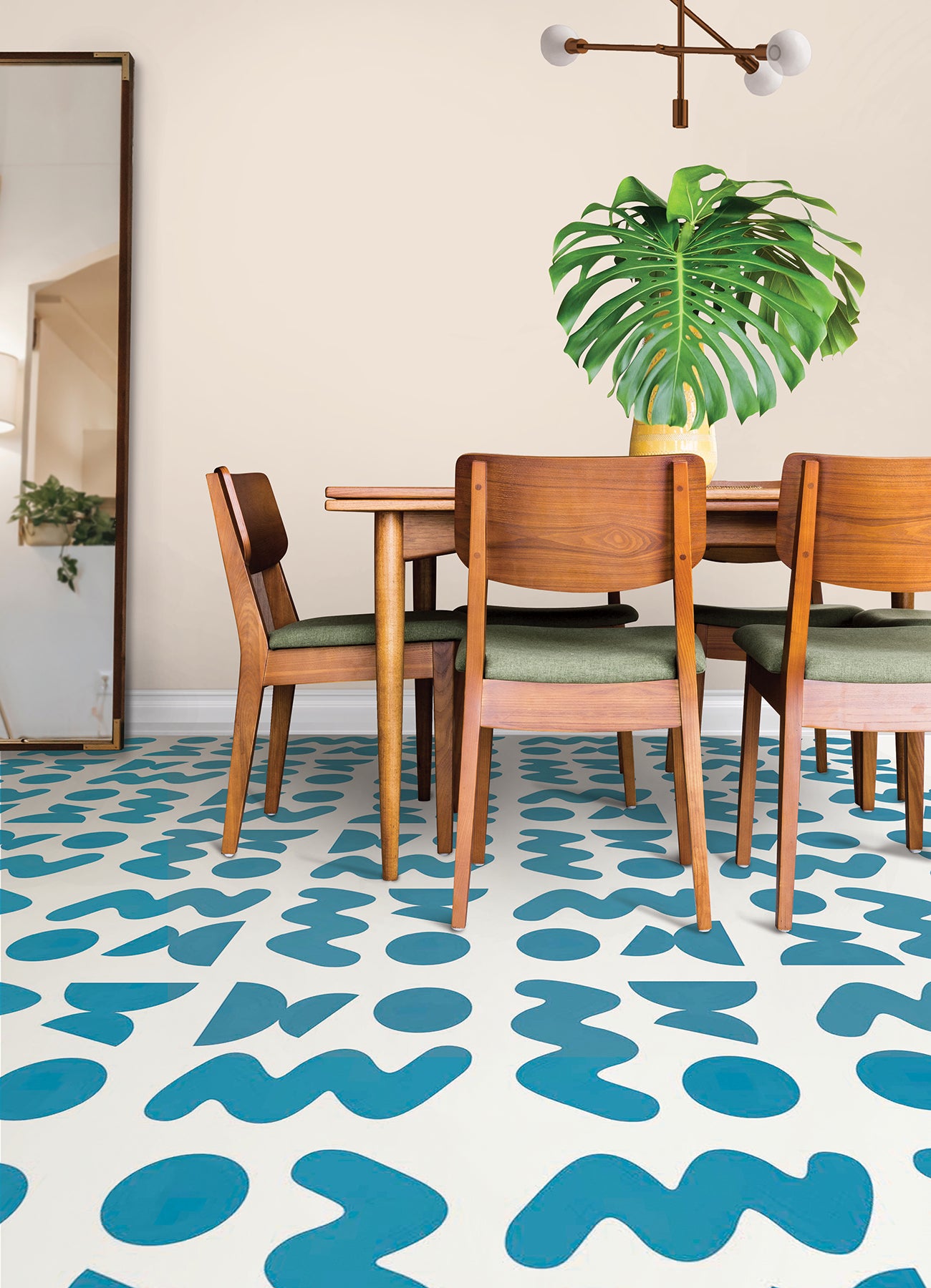 Beth Friend Floor Tiles in a room setting