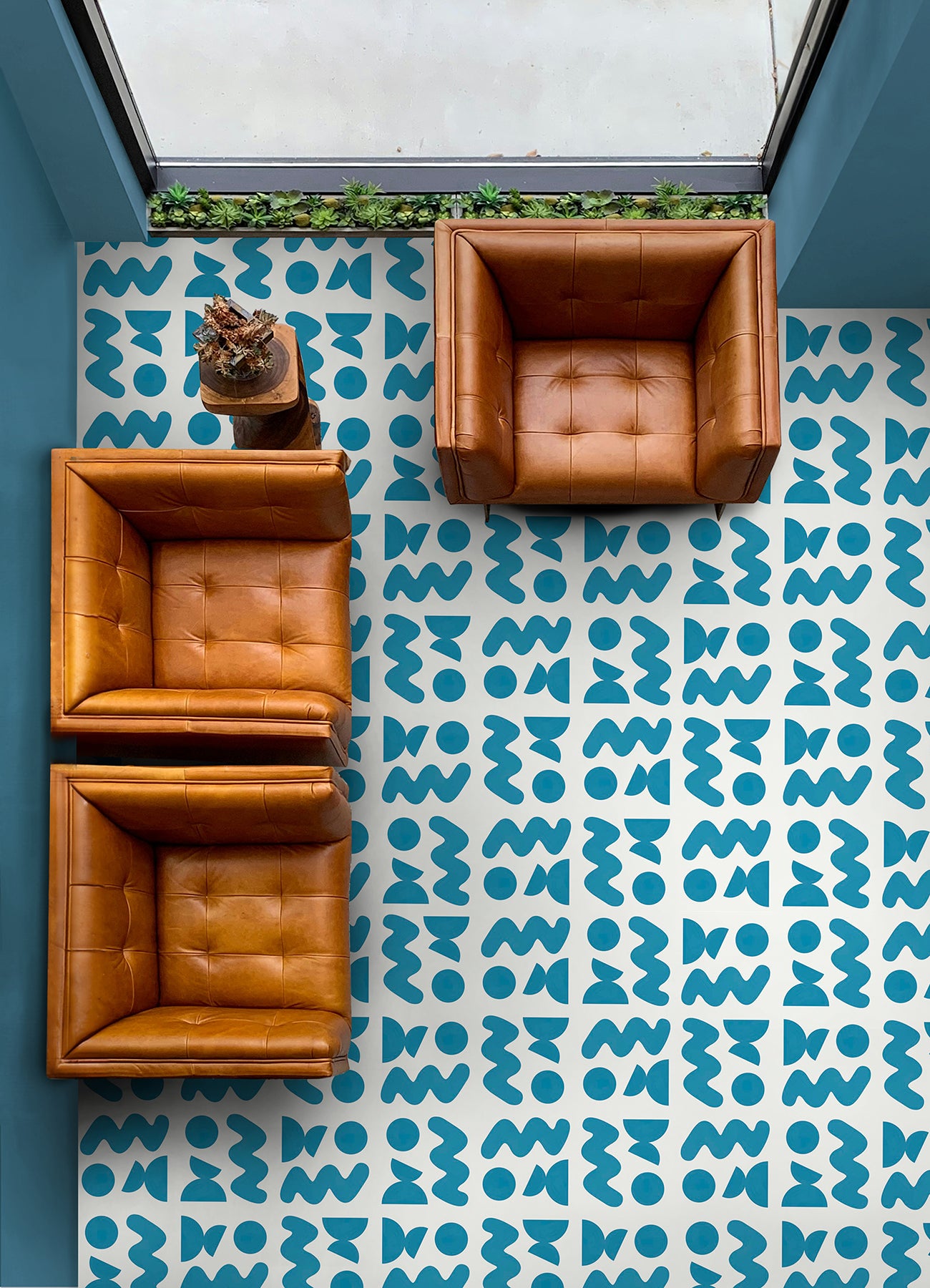 Beth Friend Floor Tiles in a room setting