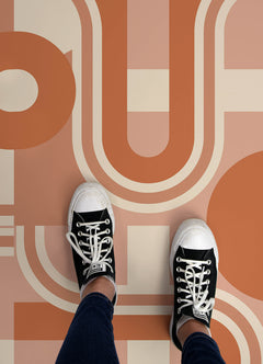 Brenda Daworld Floor Tiles in a room setting
