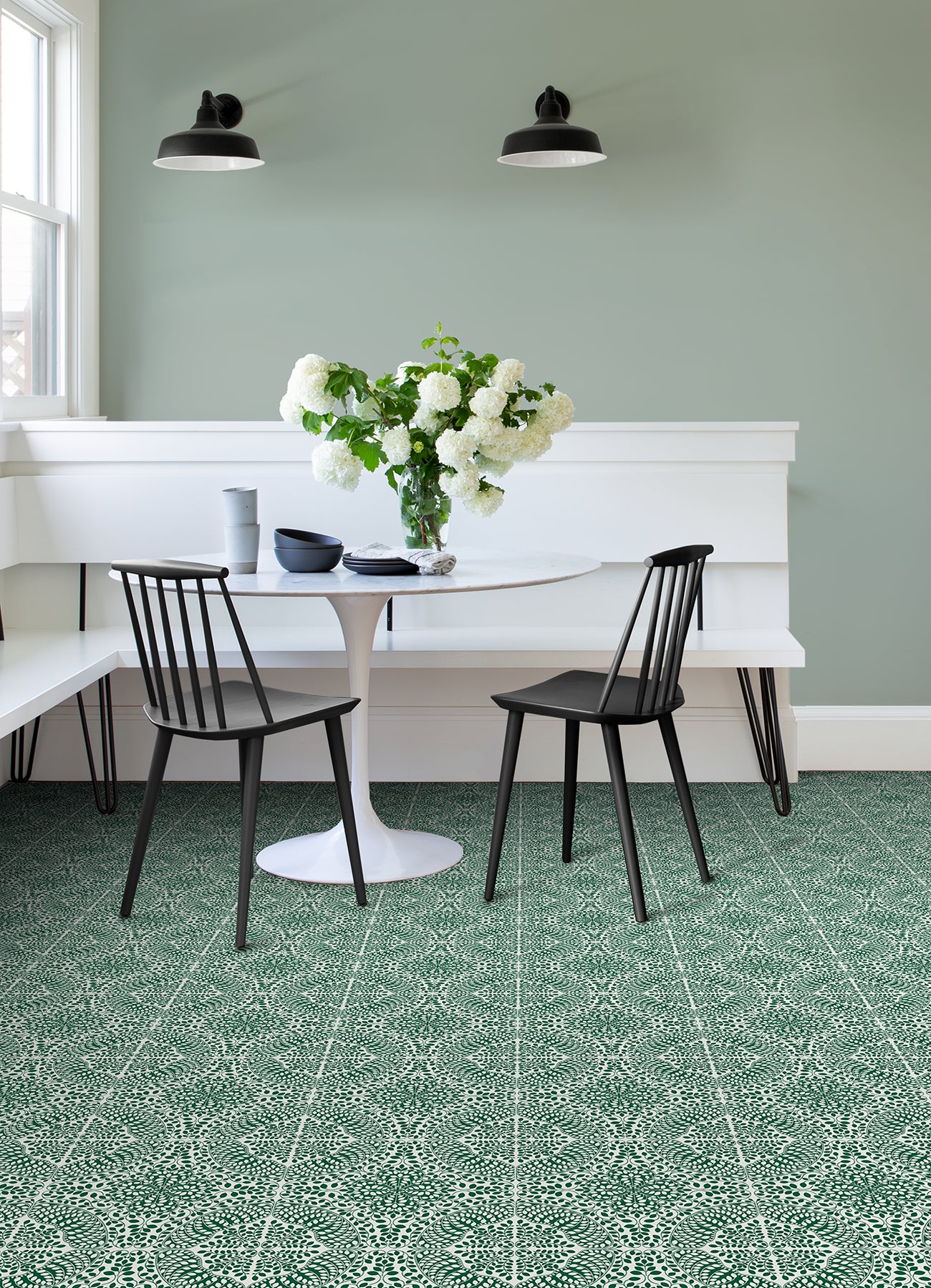 Savannah Floor Tiles in a room setting