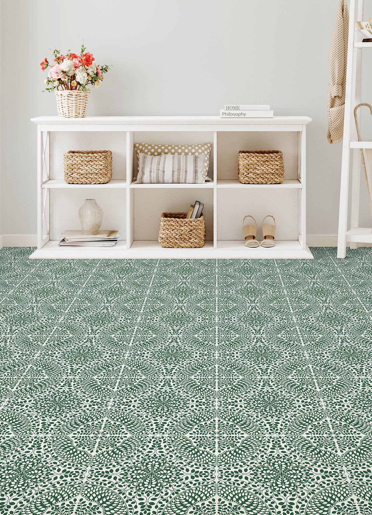 Savannah Floor Tiles in a room setting