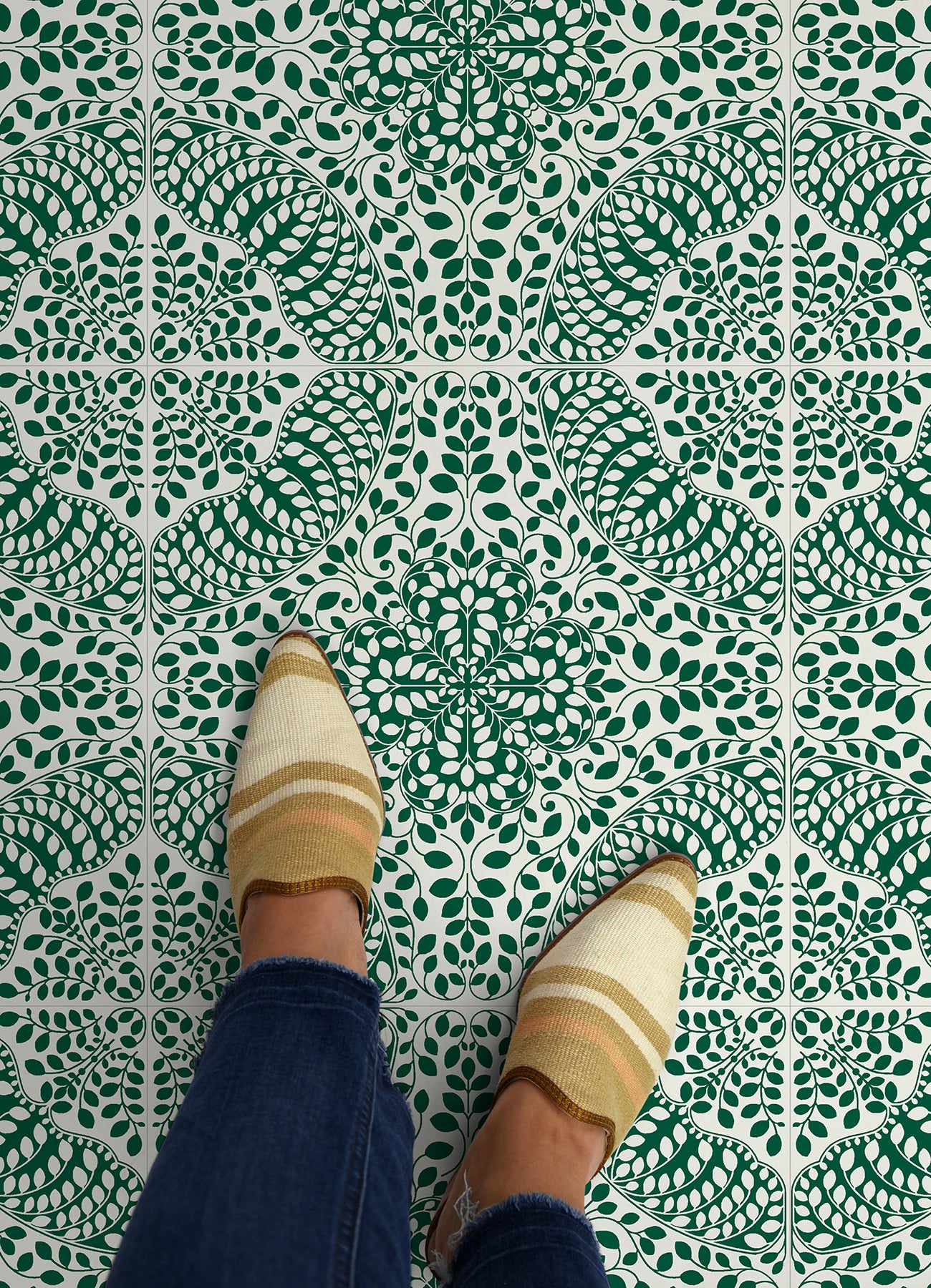Savannah Floor Tiles in a room setting