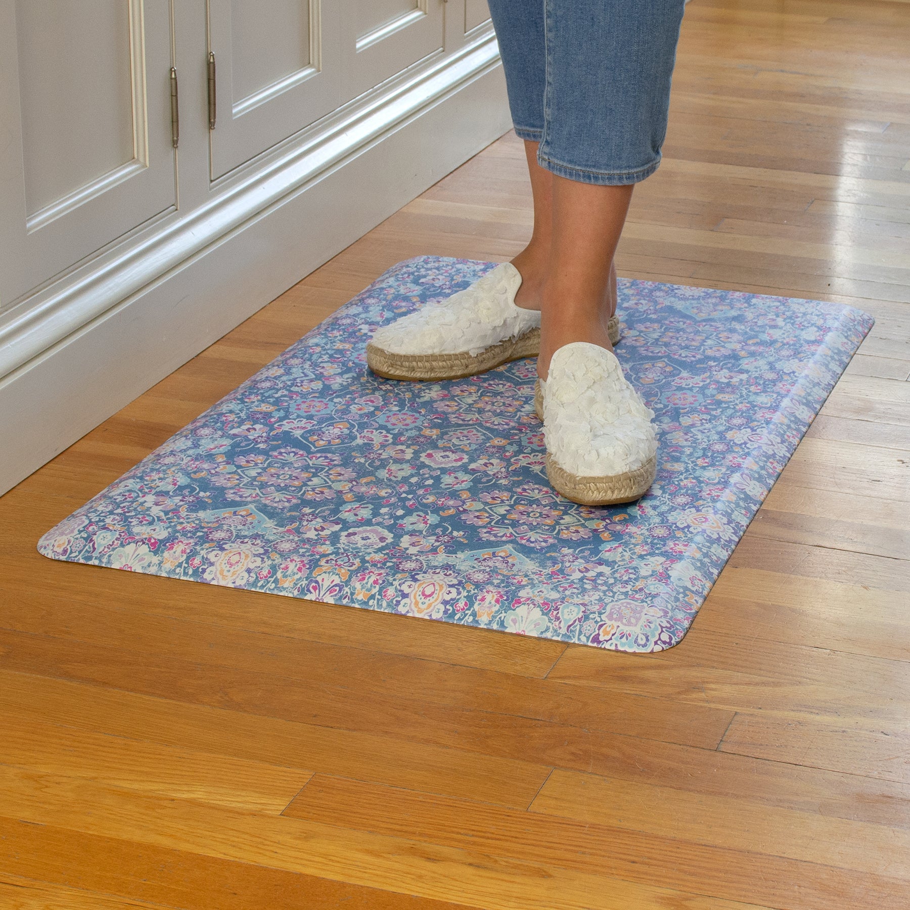 Kilim Comfort Mats in a room setting