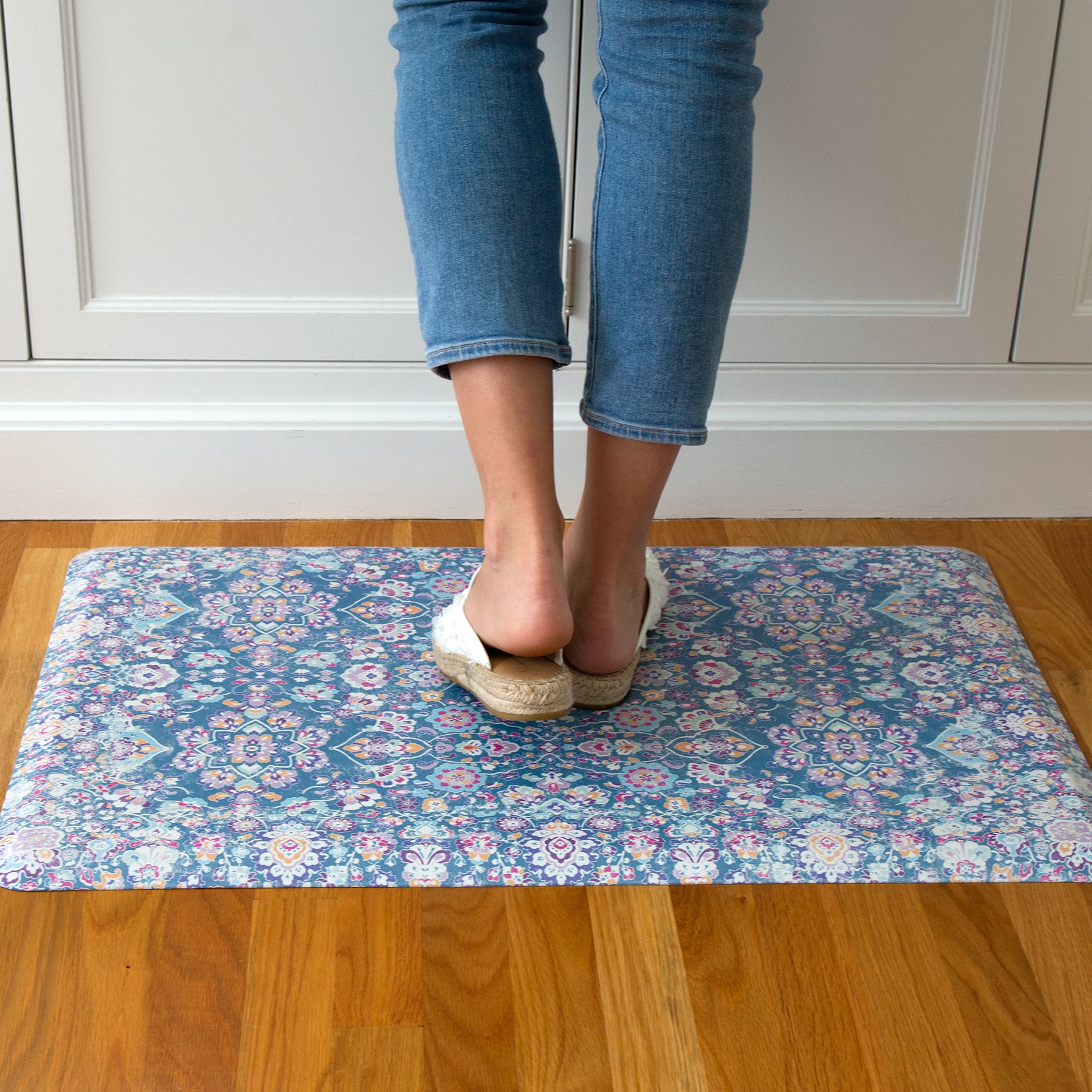 Kilim Comfort Mats in a room setting
