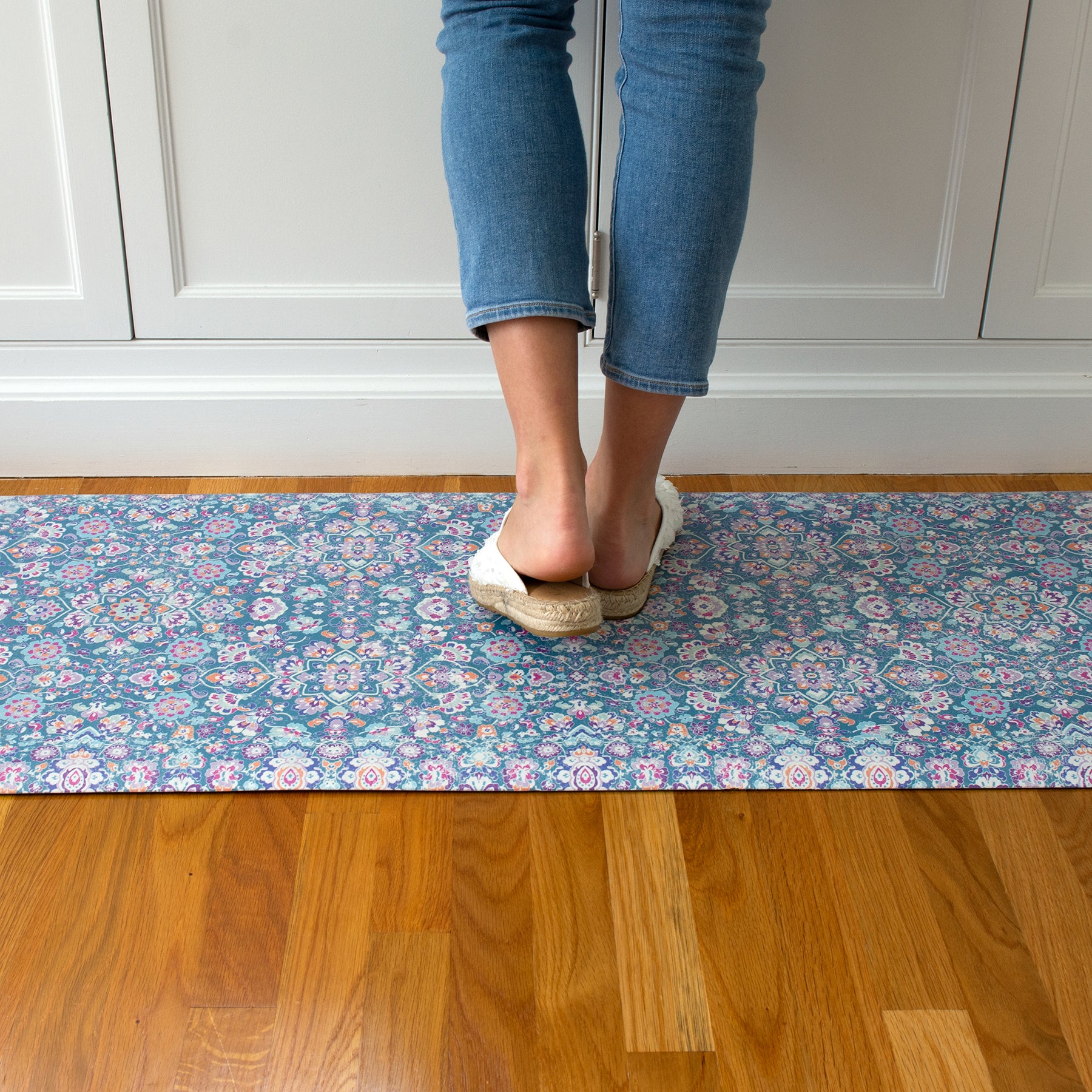 Kilim Comfort Mats in a room setting