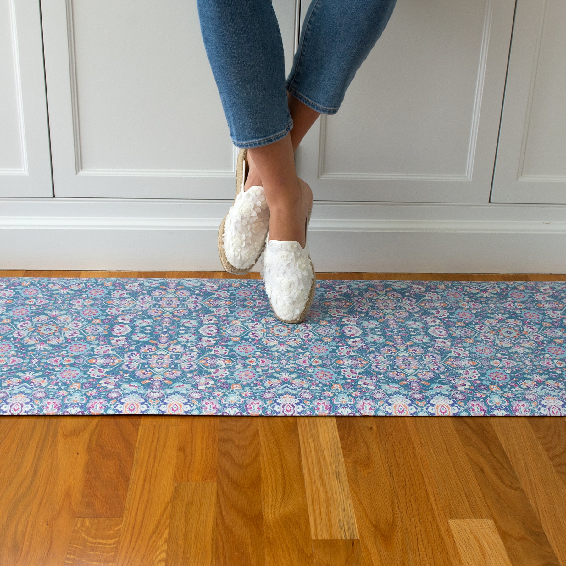 Kilim Comfort Mats in a room setting