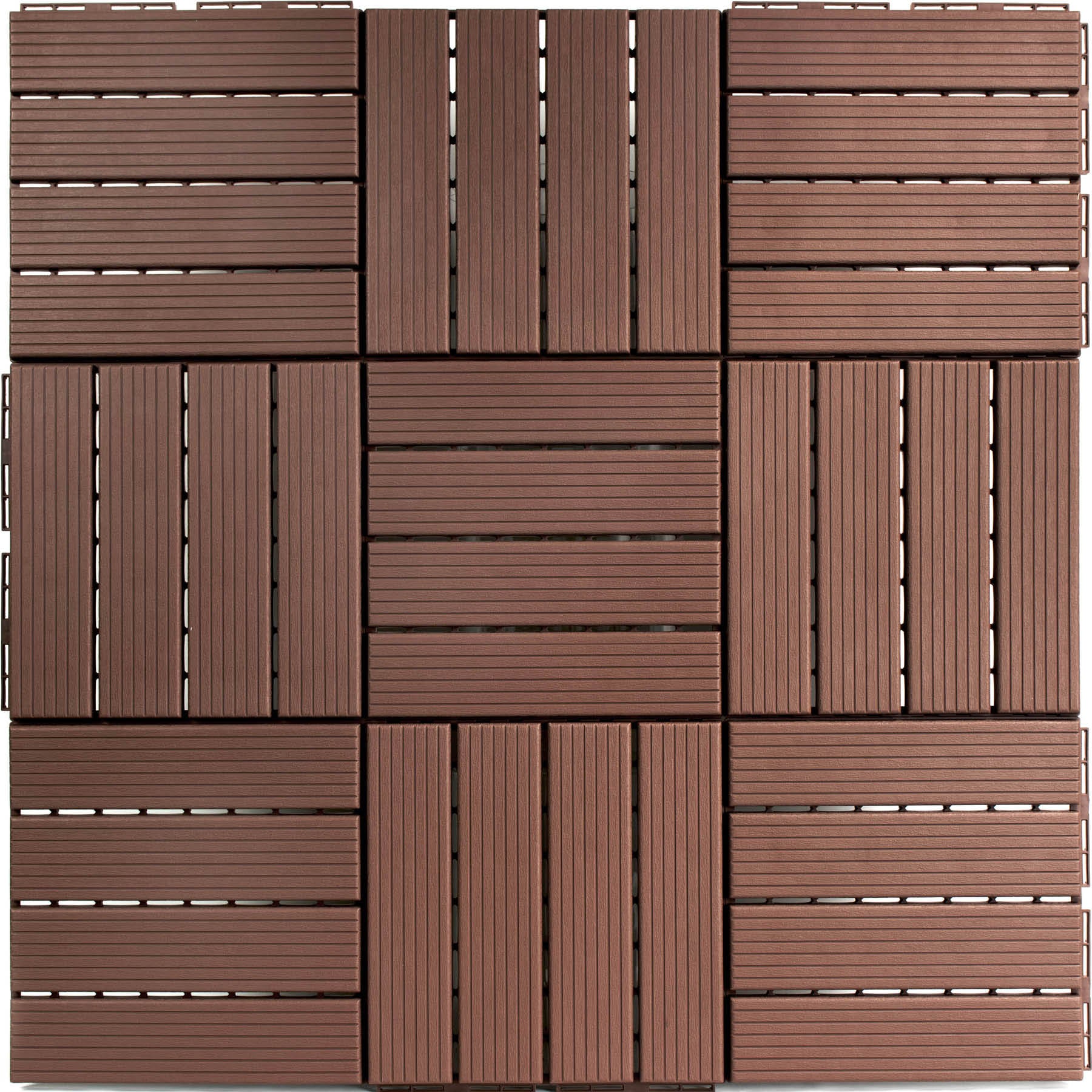 Straight Groove Decking Tiles by WallPops