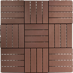 Straight Groove Decking Tiles by WallPops