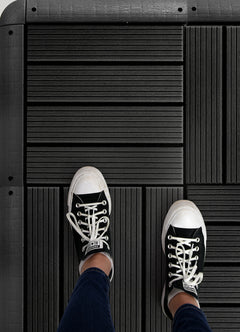 Edge Strip Decking Tiles in a room setting