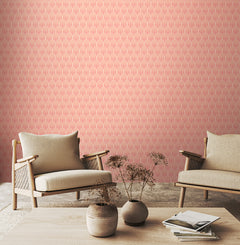 Retro Arch P&S Wallpaper in a room setting