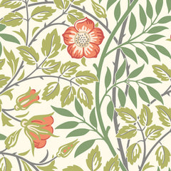 Rosehip Trail P&S Wallpaper pattern close-up