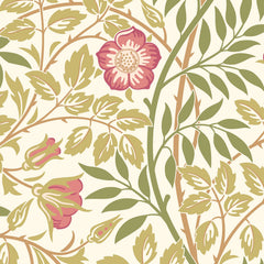 Rosehip Trail P&S Wallpaper pattern close-up