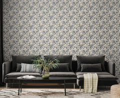 Chunky Flower P&S Wallpaper in a room setting