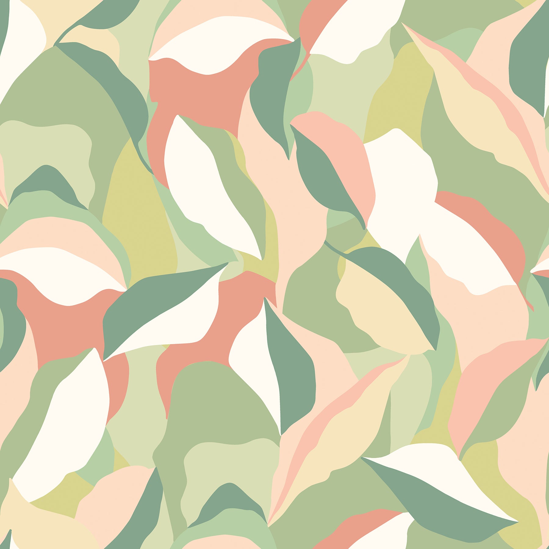 Leafy Patchwork P&S Wallpaper by WallPops