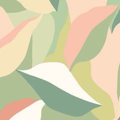 Leafy Patchwork P&S Wallpaper pattern close-up