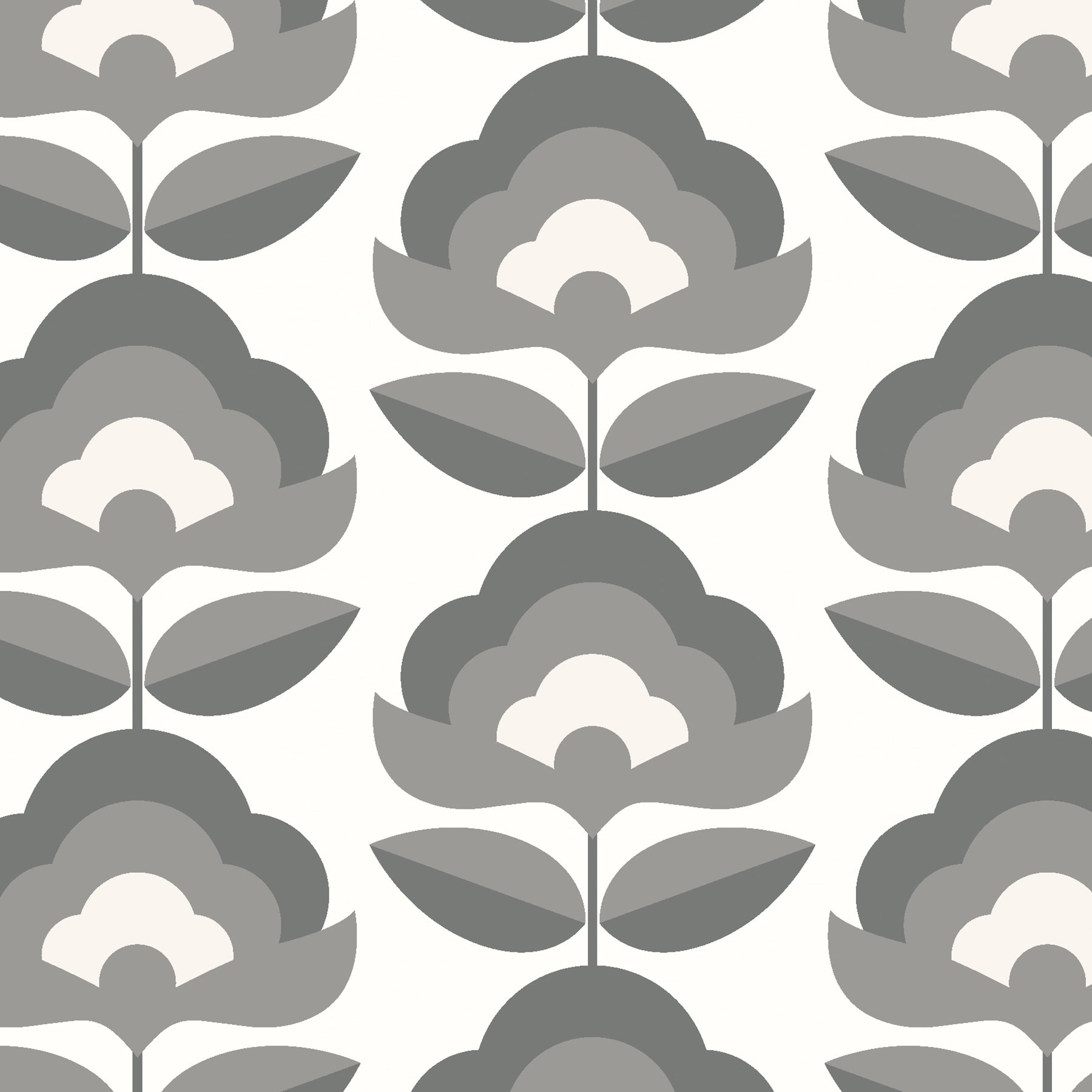 Retro Flower P&S Wallpaper pattern close-up