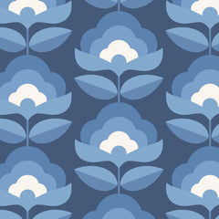 Retro Flower P&S Wallpaper pattern close-up