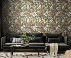 Oasis P&S Wallpaper in a room setting