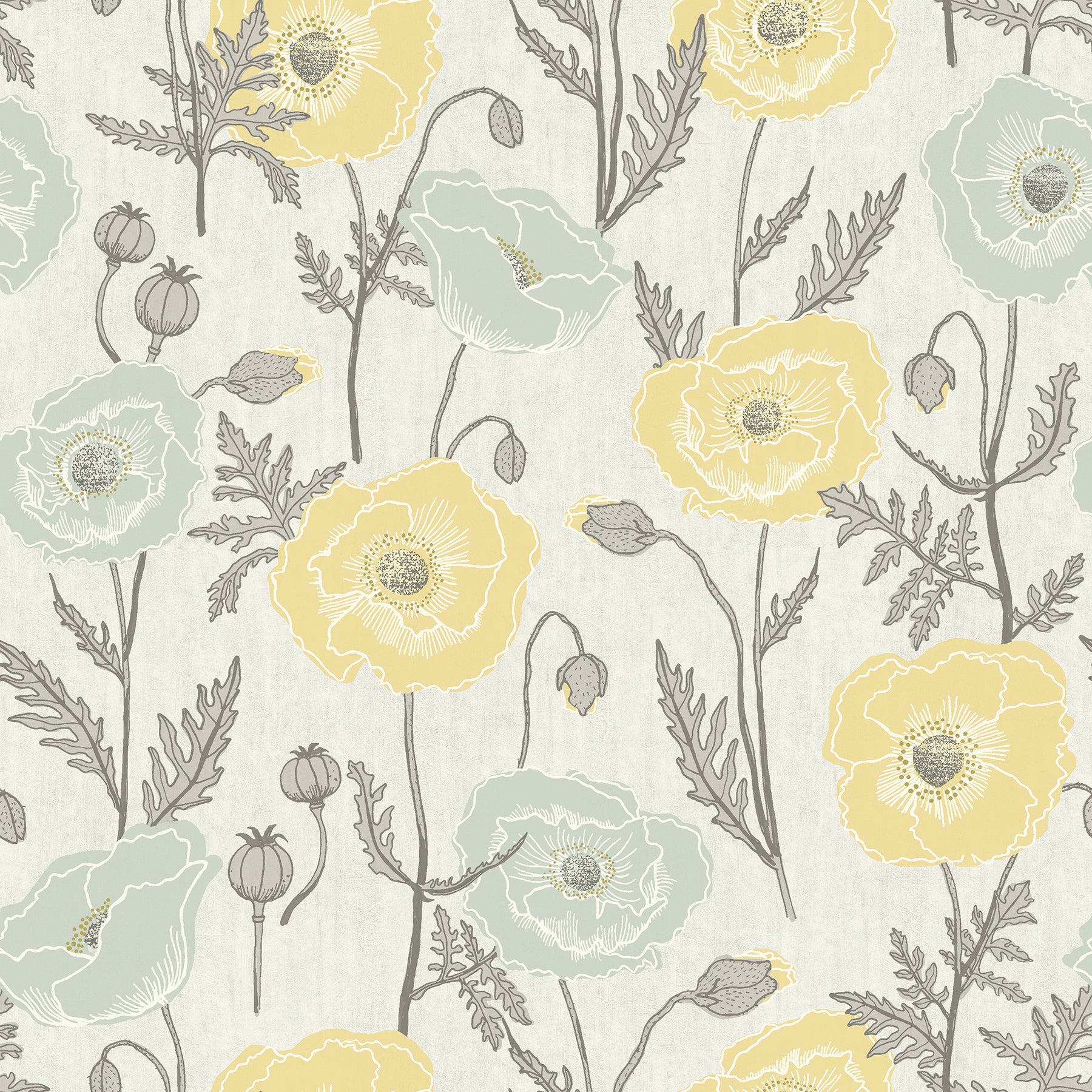 Poppy Field P&S Wallpaper by WallPops