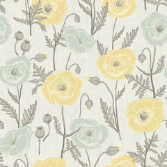 Poppy Field P&S Wallpaper by WallPops