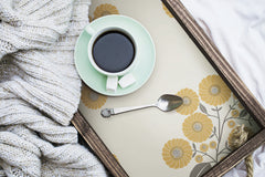 StrawFlower P&S Wallpaper in a room setting