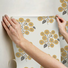 StrawFlower P&S Wallpaper - how to stick