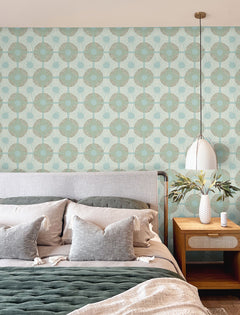 Superbloom P&S Wallpaper in a room setting