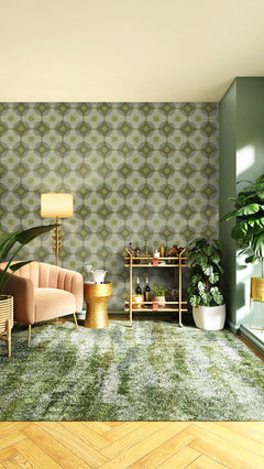 Superbloom P&S Wallpaper in a room setting