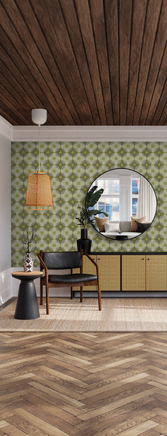 Superbloom P&S Wallpaper in a room setting