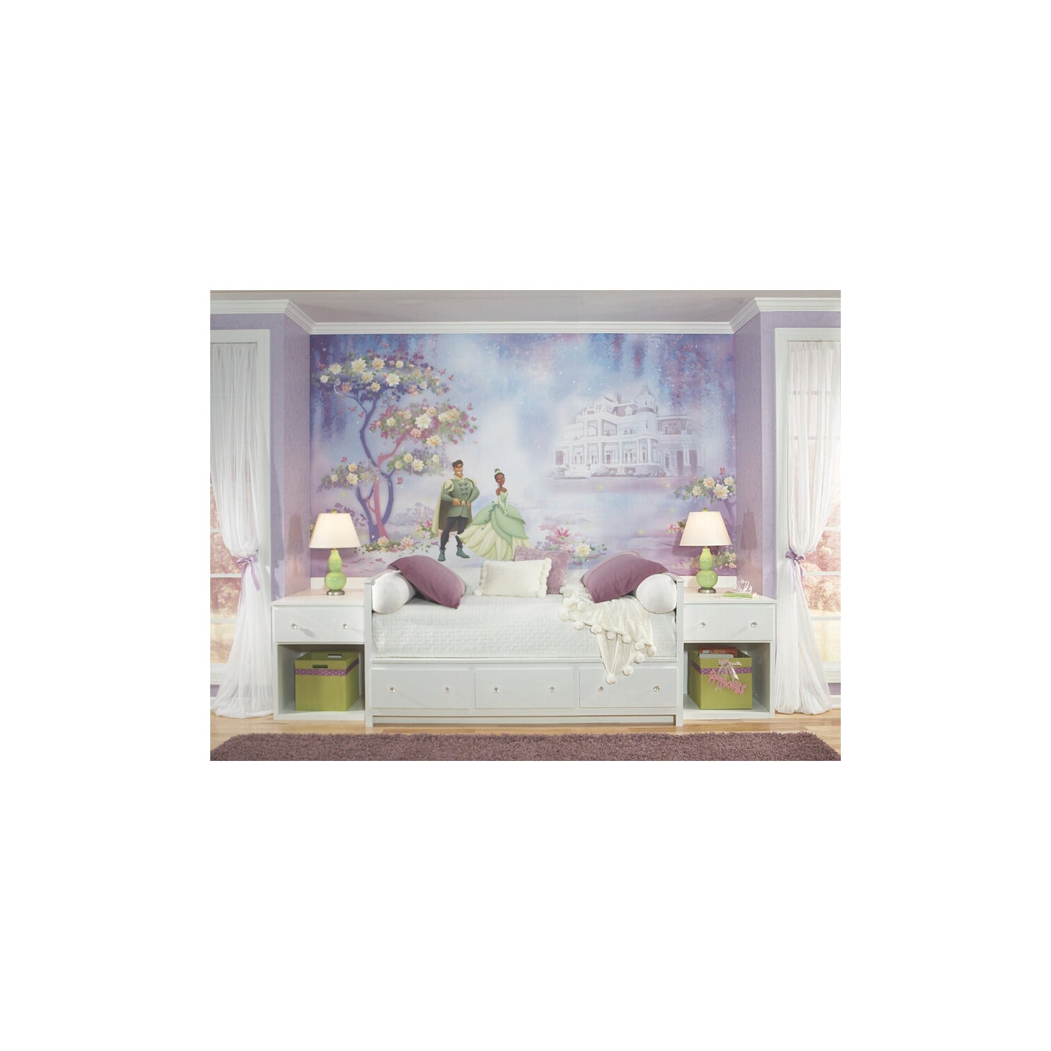 Princess & Frog Wall Murals in a room setting