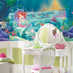 Disney Princes - Littlest Mermaid Wall Murals in a room setting