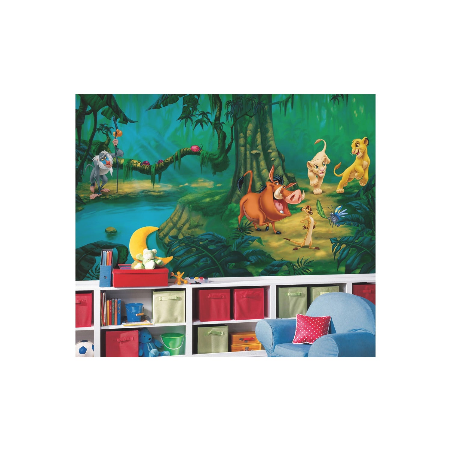 Lion King Wall Murals in a room setting