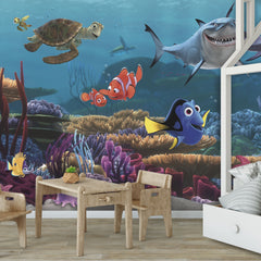 Finding Nemo Wall Murals in a room setting