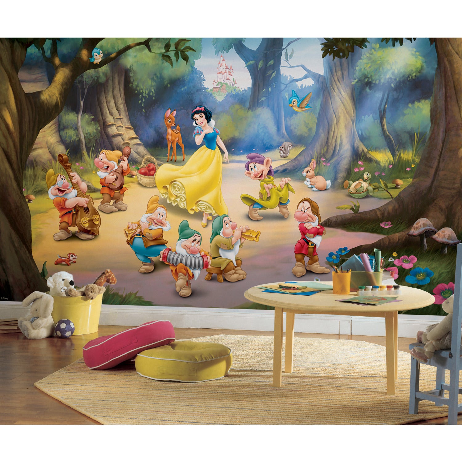 Disney Princess - Snow White & The Seven Dwarfs Wall Murals in a room setting