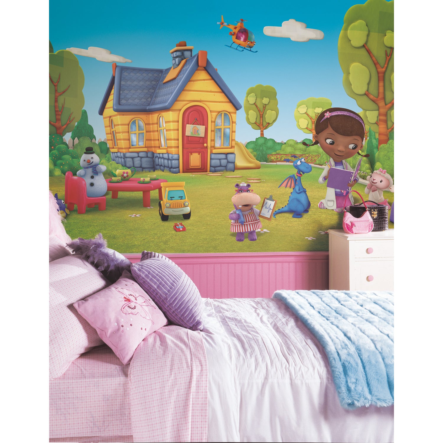 Doc Mcstuffins Wall Murals in a room setting