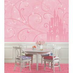 Princess Scroll Castle Wall Murals in a room setting