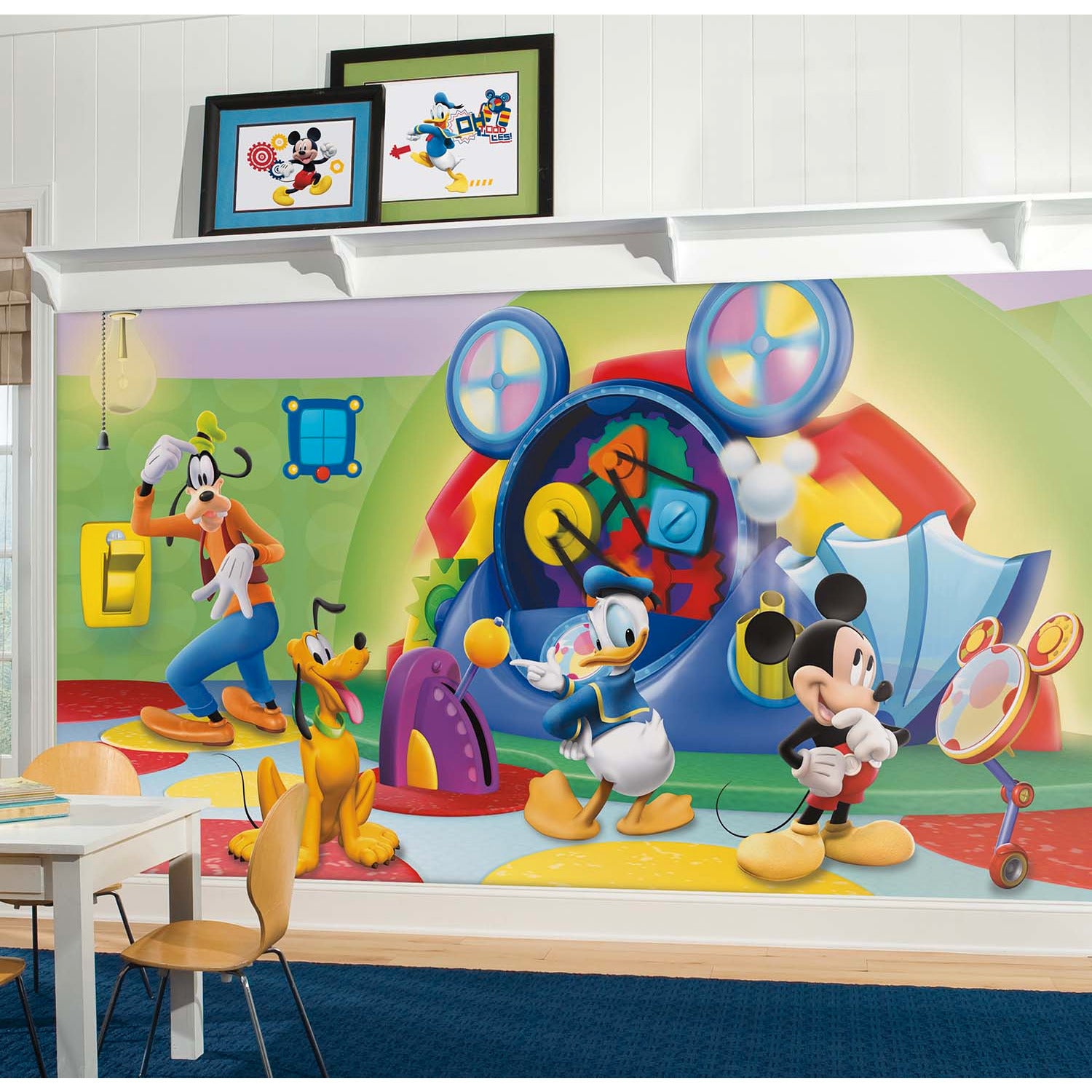 Mickey & Friends - Clubhouse Capers Wall Murals in a room setting