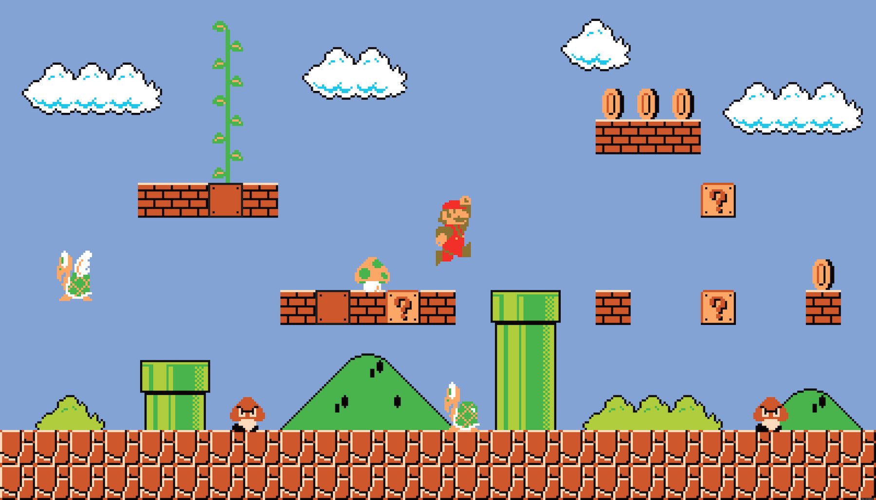 Super Mario Retro wall murals by WallPops