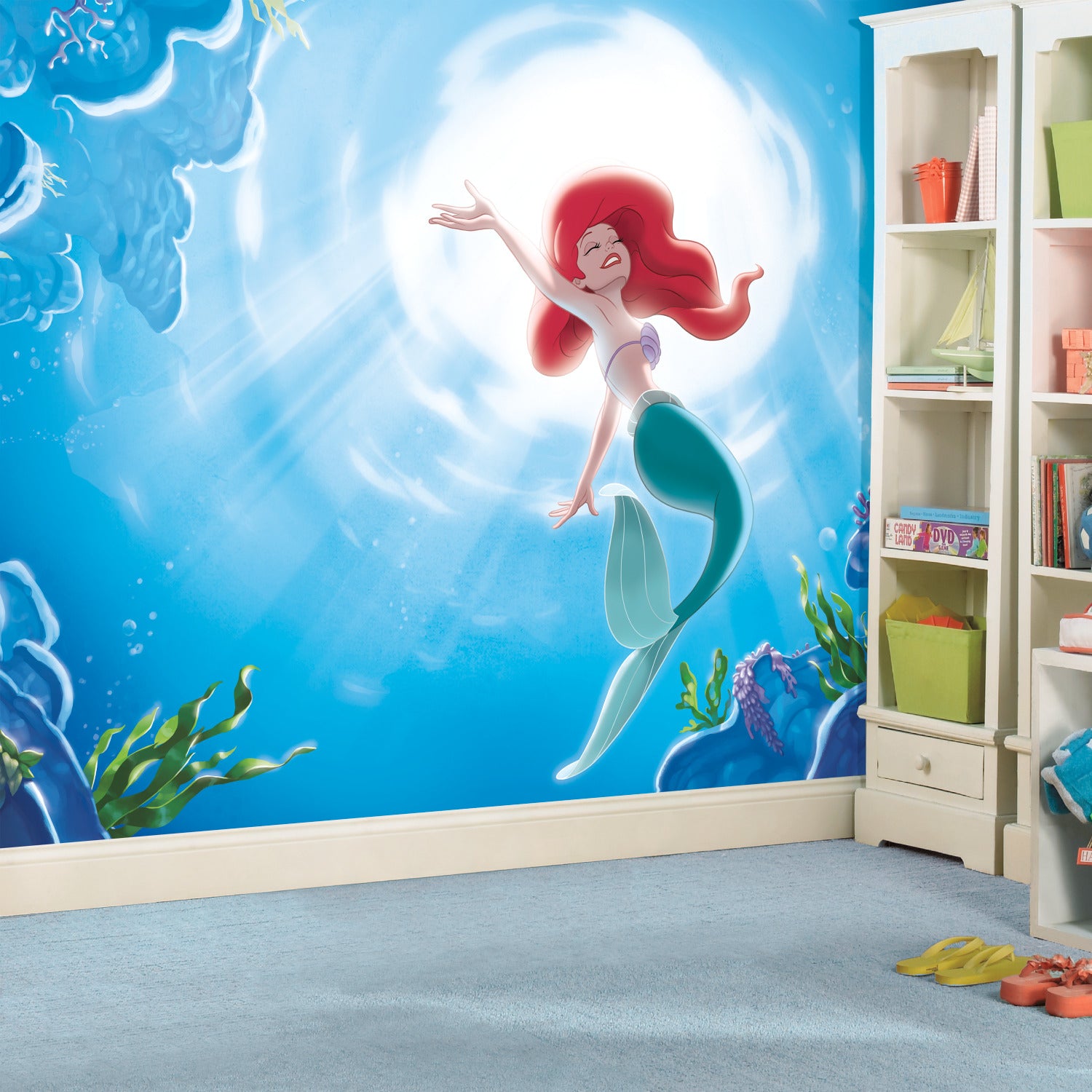 Disney Princess The Little Mermaid 'Part Of Your World' Wall Murals in a room setting