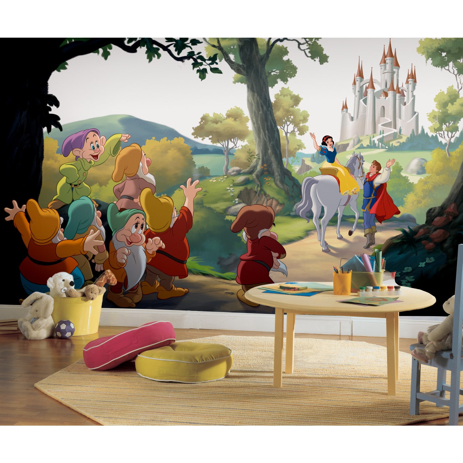 Disney Princess Snow White 'Happily Ever After' Wall Murals in a room setting