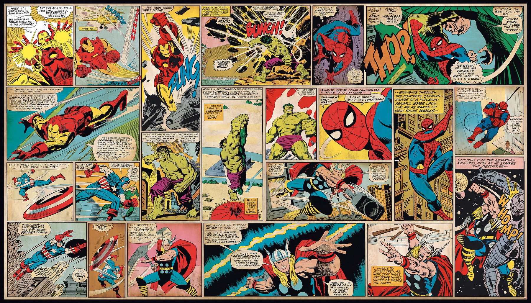 Marvel Comic Panel wall murals by WallPops