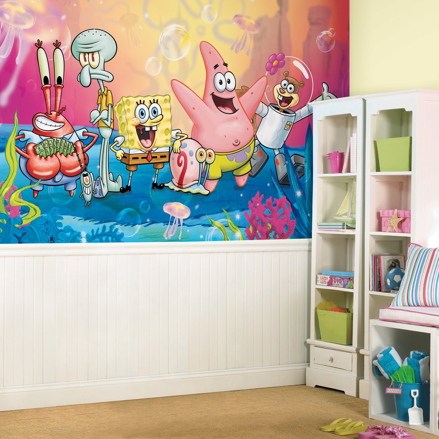 Spongebob Squarepants Wall Murals in a room setting